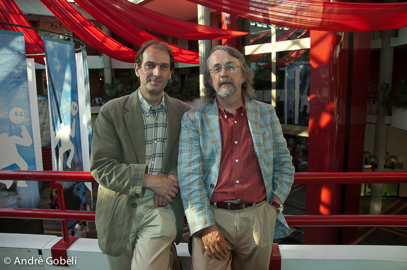 David Sproxton et Peter Lord, Annecy 2005